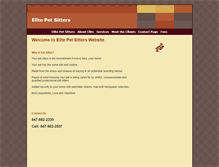 Tablet Screenshot of elitepetsitters.com
